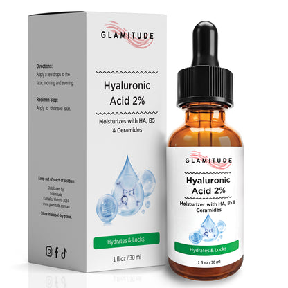 Hyaluronic Acid Serum – Glamitude product bottle
