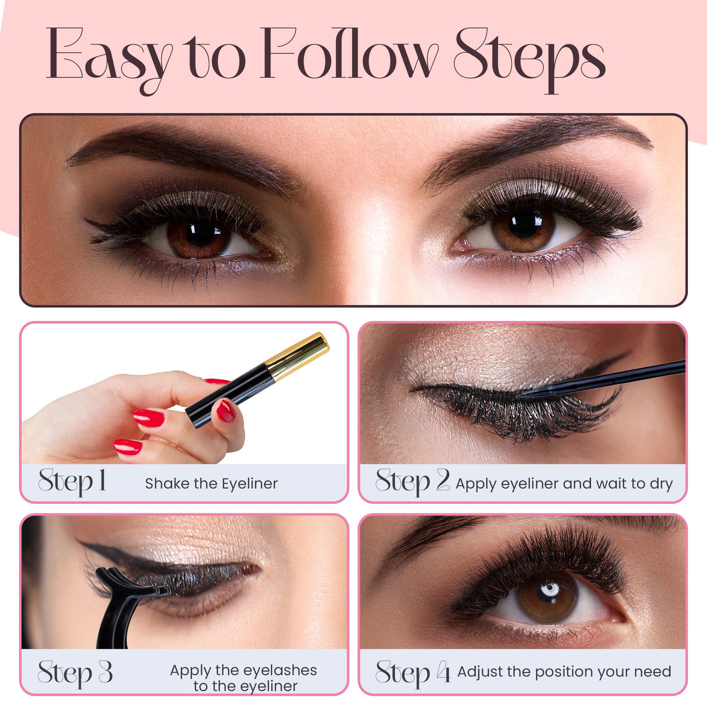 Magnetic Eyelashes - Reusable, Easy-to-Apply, and Natural-Looking Lashes for All-Day Glam