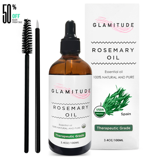 100% Pure Organic Rosemary Oil - Essential Oil for Hair Growth, Skin Care & Aromatherapy