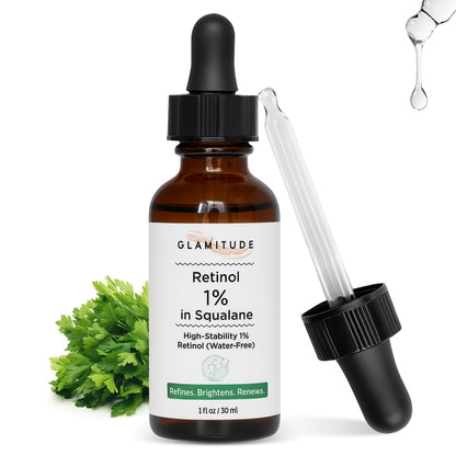 Retinol Serum – Glamitude product bottle