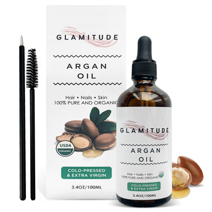 100% Pure Organic Argan Oil – Cold Pressed Moroccan Hair, Skin & Nail Treatment