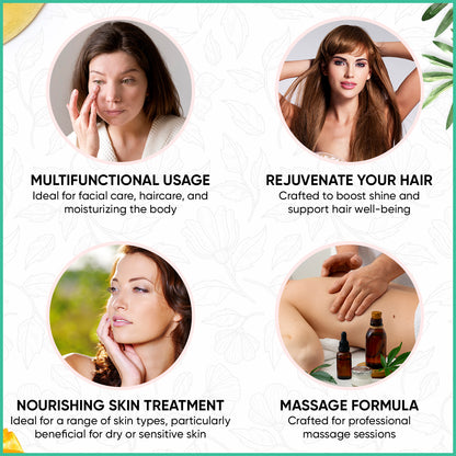 100% Pure Organic Jojoba Oil - Multi-Purpose Oil for Skin, Hair, and Nails