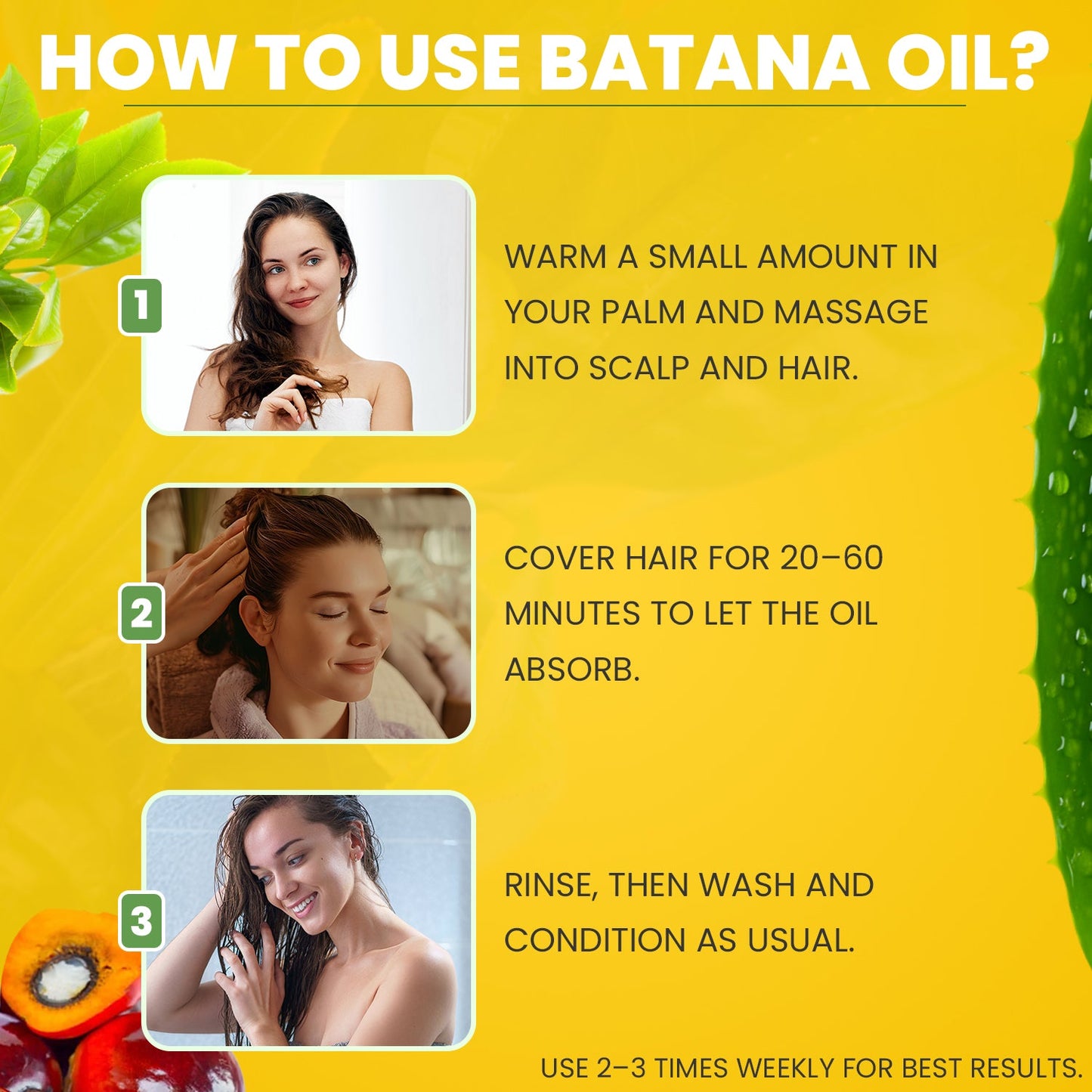 100% Pure Batana Oil – Premium Hair Growth & Scalp Nourishment – Cold-Pressed, Unrefined