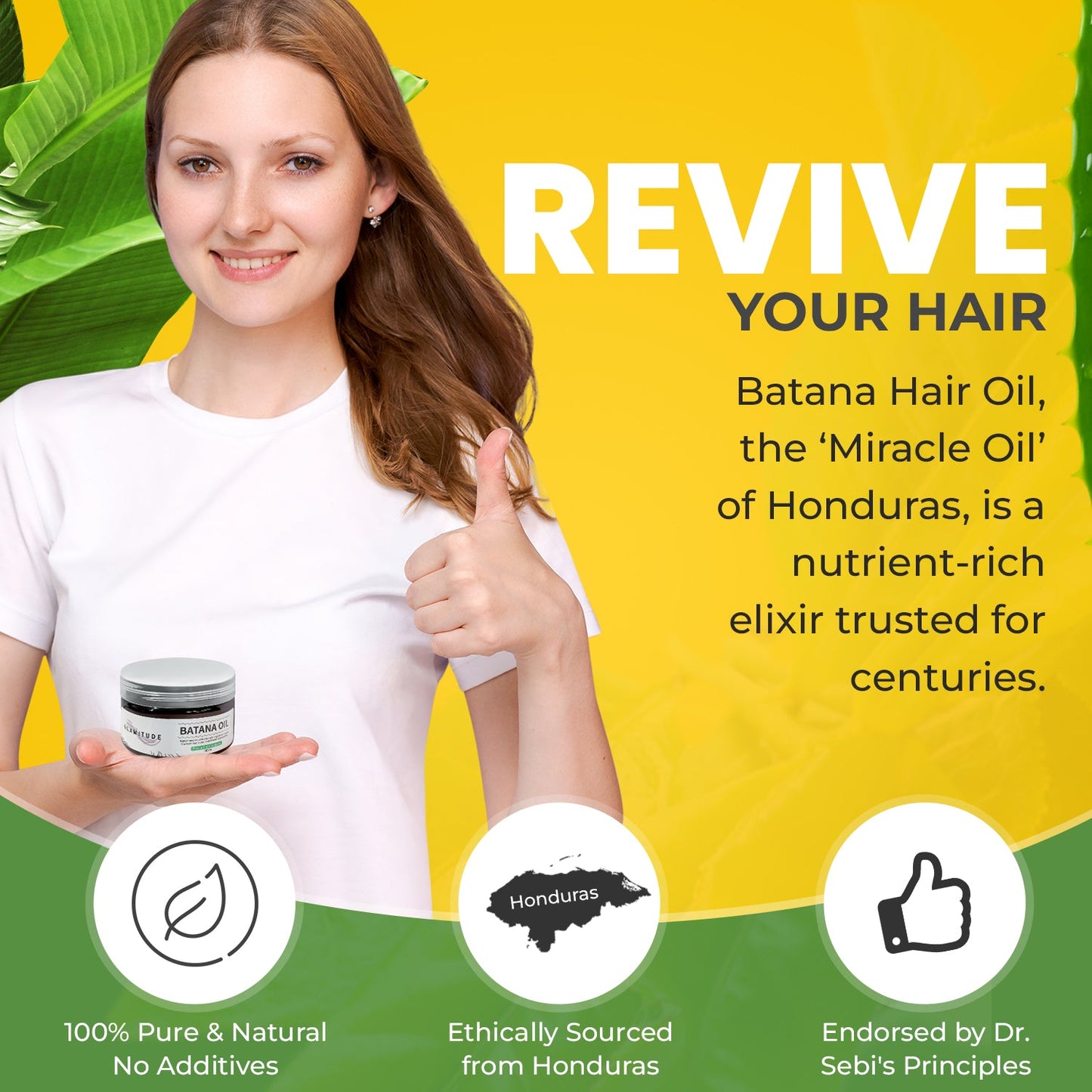 100% Pure Batana Oil – Premium Hair Growth & Scalp Nourishment – Cold-Pressed, Unrefined